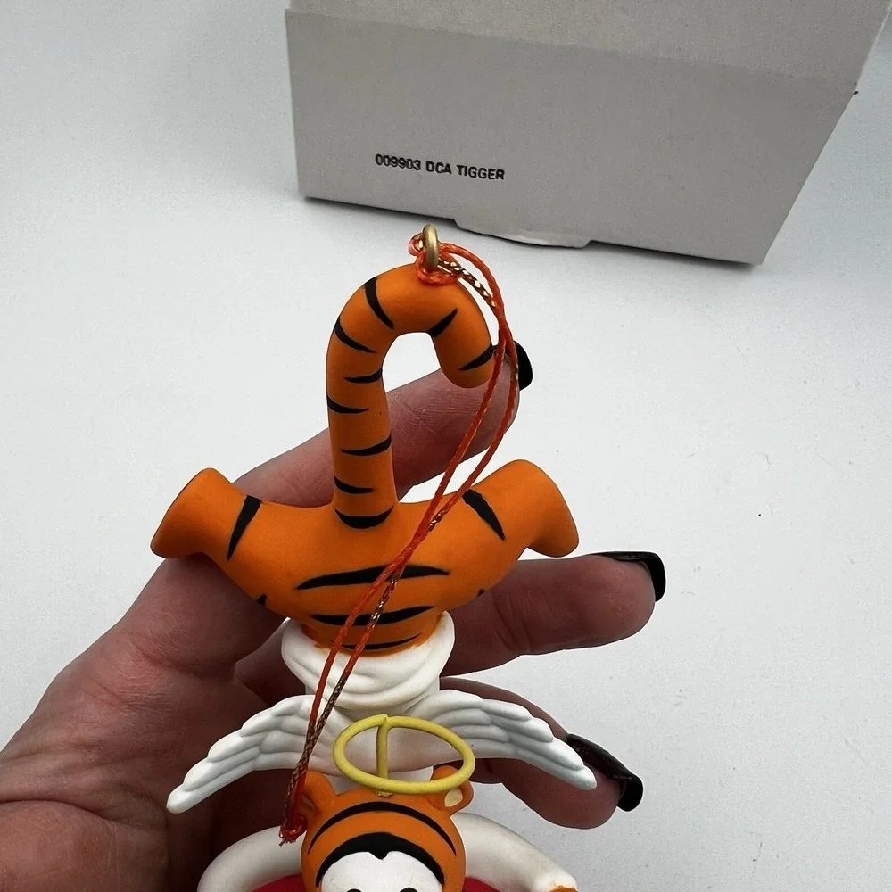 Vintage Grolier Disney Christmas Ornament Winnie the Pooh Tigger‎ Angel 009903